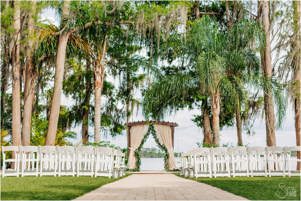 Paradise Cove outdoor wedding ceremony setup