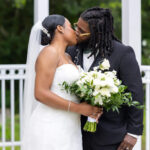 Haitian Bride and Groom Kissing